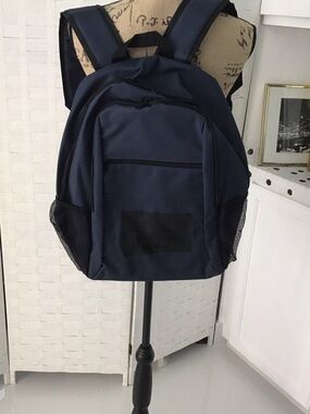Men's Navy Everyday Backpack - Sleek Travel & Work.